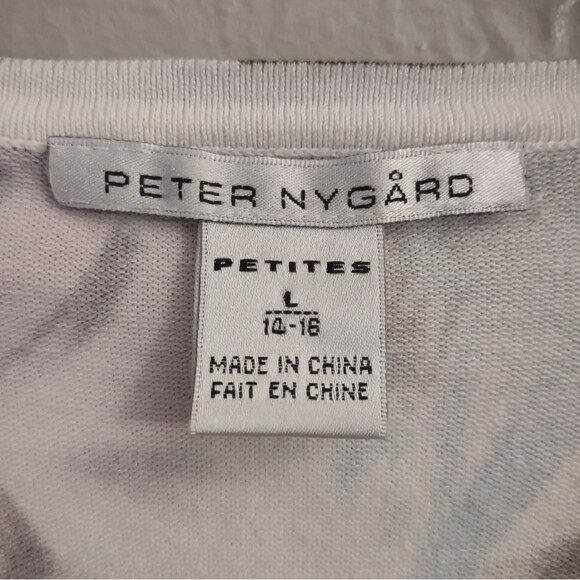 Peter Nygard Floral Print Pearl Button Cardigan - Picture 13 of 13